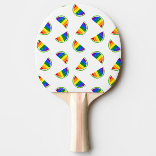 Pala De Ping Pong Patrón de sandía arco iris