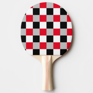 Pala De Ping Pong Patrón de tablero de ajedrez editable
