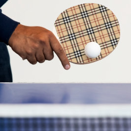 Pala De Ping Pong Patrón de Tartán Escocés