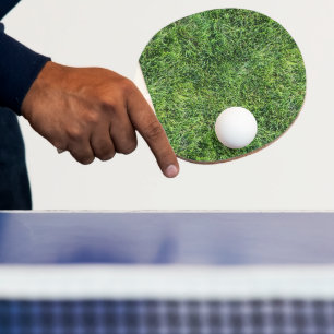 Pala De Ping Pong Patrón de textura de hierba verde divertido foto r