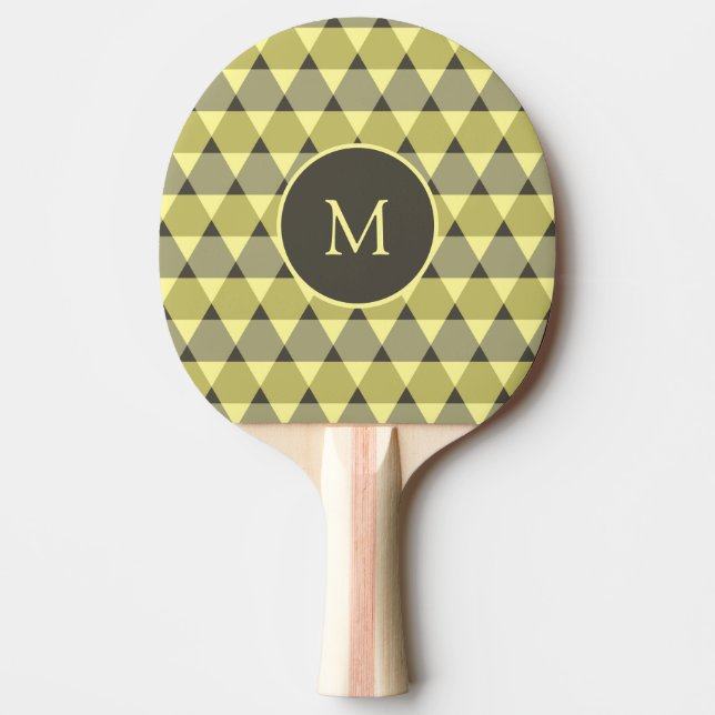 Pala De Ping Pong Patrón de triángulos (Anverso)