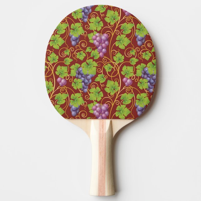 Pala De Ping Pong Patrón de uva (Anverso)