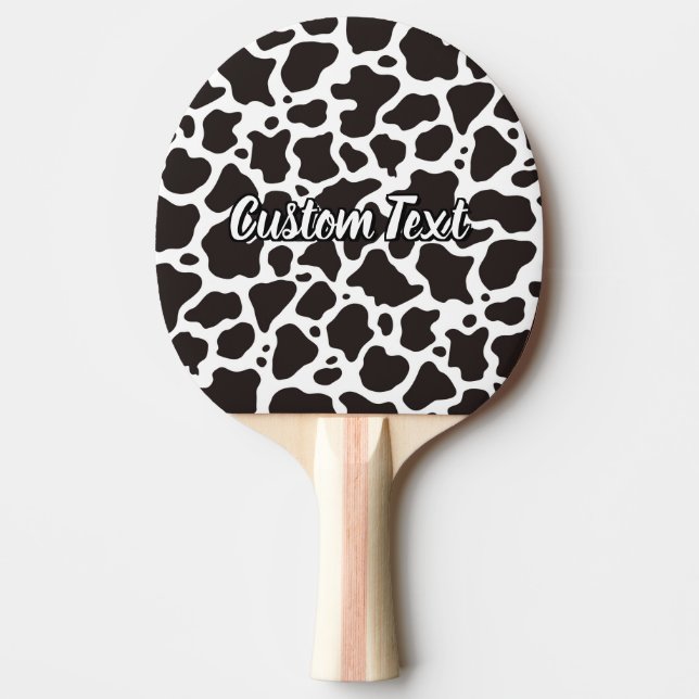 Pala De Ping Pong Patrón de vaca Ping-Pong Paddle (Anverso)