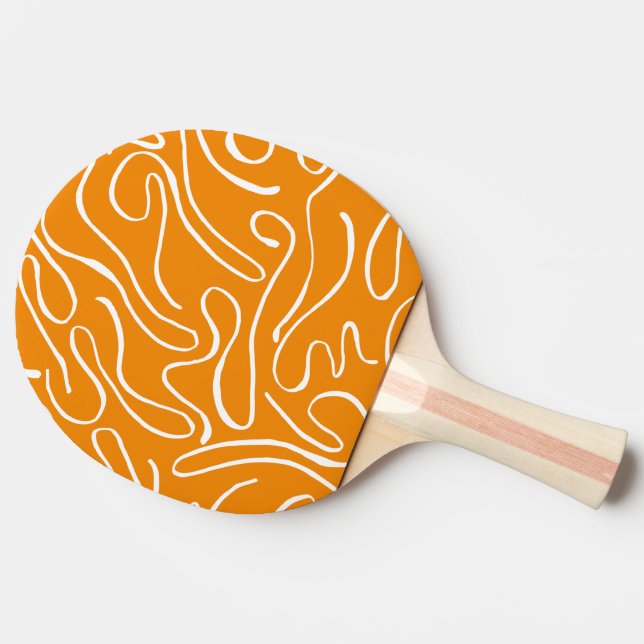Pala De Ping Pong Patrón de Vibraciones Abstractas (Lateral)