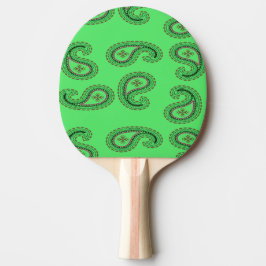 Pala De Ping Pong Patrón decorativo de paisajes en verde