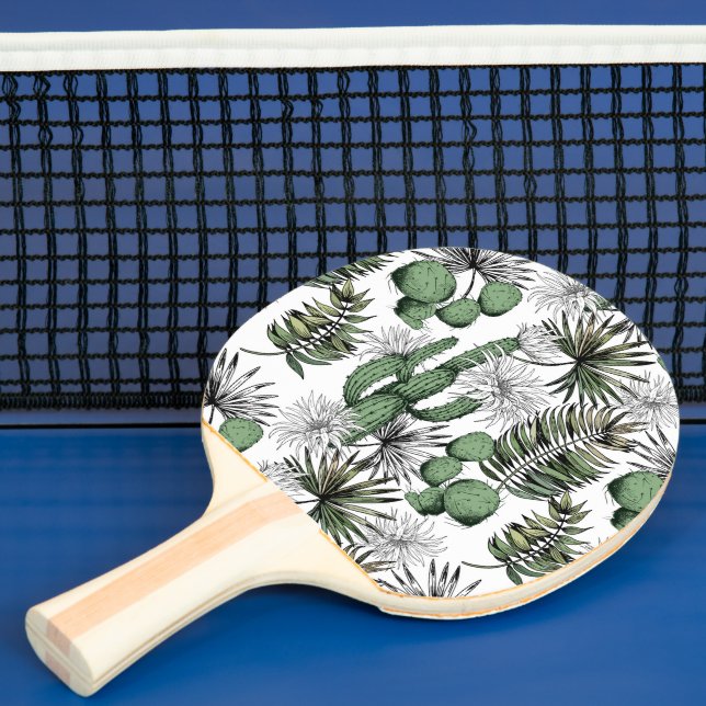 Pala De Ping Pong Patrón del desierto de Cactus (in situ)