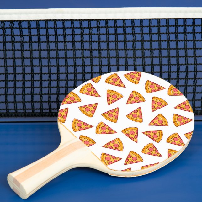Pala De Ping Pong Patrón diverso de pizza Slice (in situ)