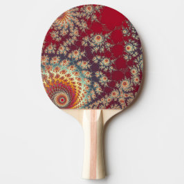 Pala De Ping Pong Patrón floral espiral