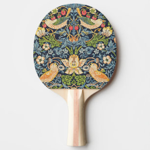 Pala De Ping Pong Patrón floral William Morris Strawberry Thef