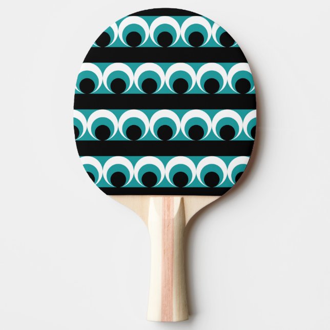 Pala De Ping Pong Patrón geométrico (Anverso)