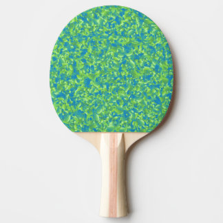 Pala De Ping Pong Patrón geométrico abstracto azul verde