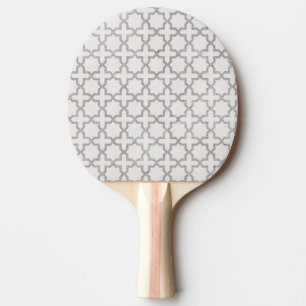Pala De Ping Pong Patrón geométrico islámico beige