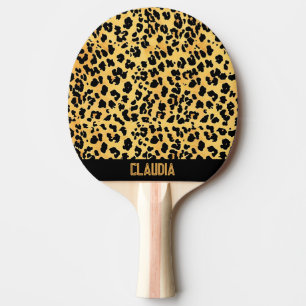 Pala De Ping Pong Patrón Leopard