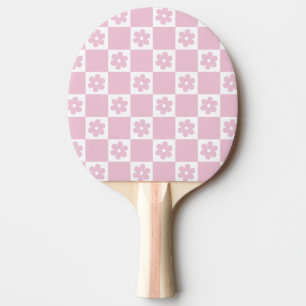 Pala De Ping Pong Patrón marcado de flor rosa