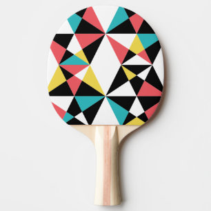 Pala De Ping Pong Patrón moderno, colorido, divertido, moderno y geo