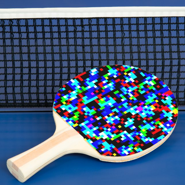 Pala De Ping Pong Patrón multicolor (in situ)