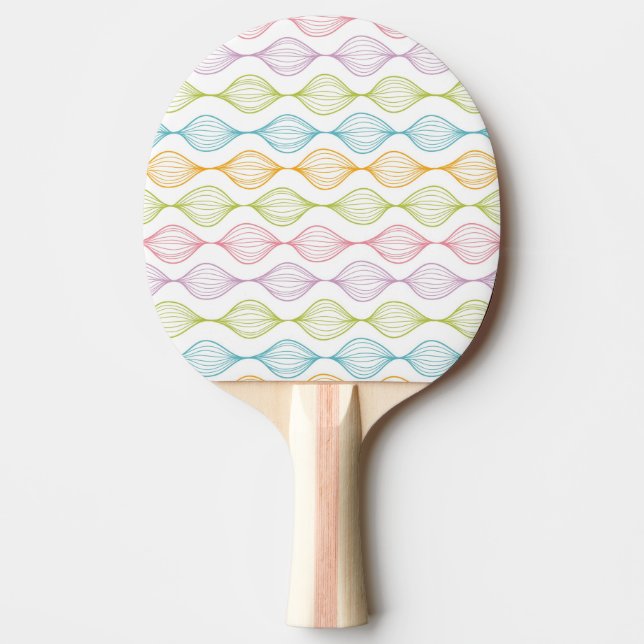 Pala De Ping Pong Patrón ogo horizontal colorido (Anverso)