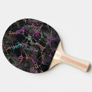 Pala De Ping Pong Patrón Pintado A Mano Y Digitalmente Art 41 + 44