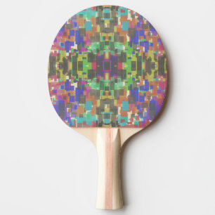 Pala De Ping Pong Patrón pixelado más allá de los colores del arcoír