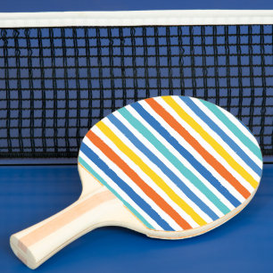 Pala De Ping Pong Patrón rayado de playa brillante