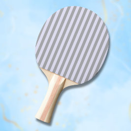 Pala De Ping Pong Patrón rayado en gris y lavanda