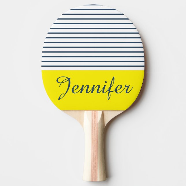 Pala De Ping Pong Patrón rayado moderno (Anverso)