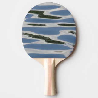 Pala De Ping Pong Patrón Resumen Azul Y Blanco