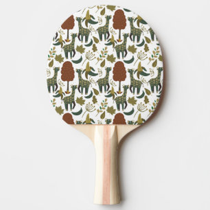 Pala De Ping Pong Patrón sin fisuras colorido patrón floral