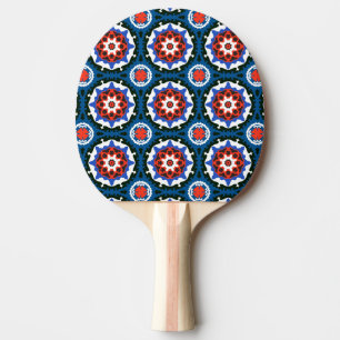 Pala De Ping Pong Patrón Suzani con ornamento audaz
