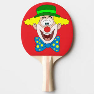 Pala de Ping Pong Payaso de Circo riendo