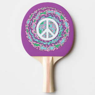 Pala De Ping Pong Paz psicodélica