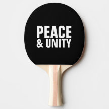 PAZ Y UNIDAD Ping Pong Paddle