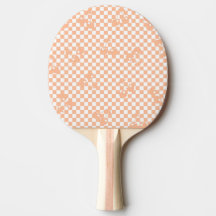 Peach Fuzz Cherry Gingham Pattern