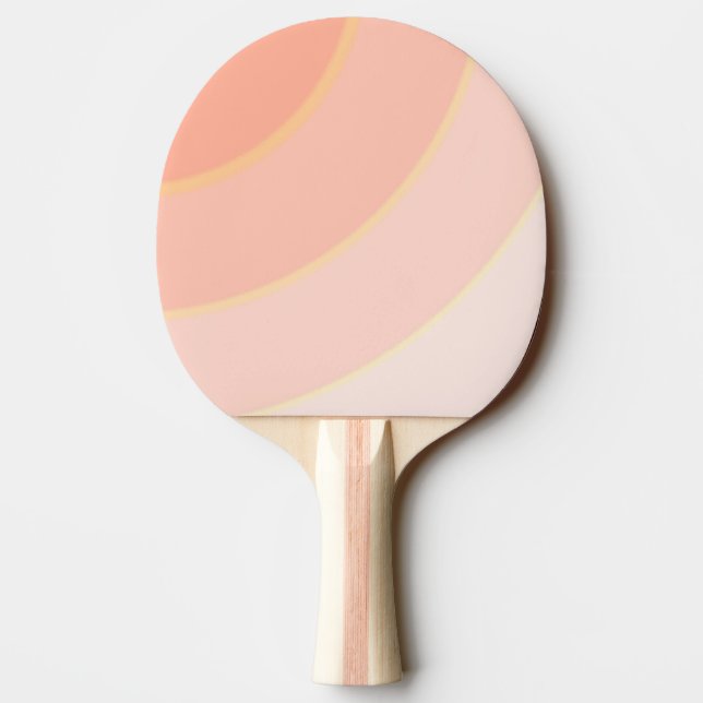 Pala De Ping Pong Peach Swirls Ping Pong Paddle (Reverso)