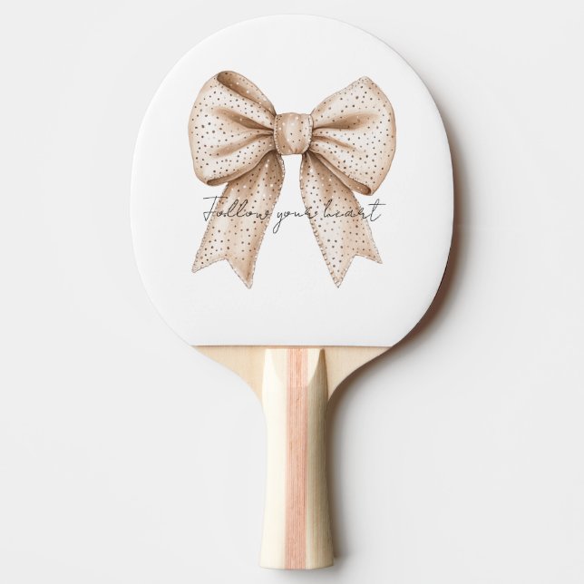 Pala De Ping Pong Peach White Bow (Anverso)