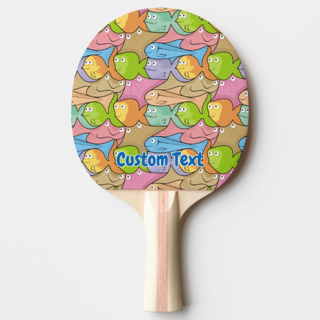 Pala De Ping Pong Peces personalizado ping pong paddle (Anverso)