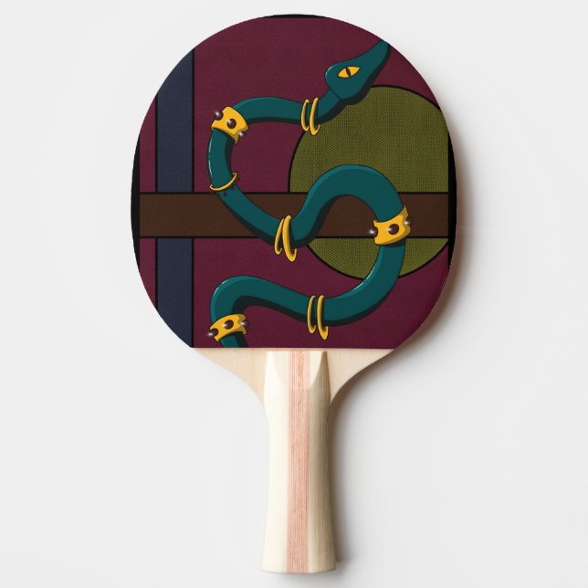 Pala De Ping Pong Pegatina Carré Snake (Anverso)