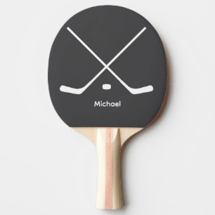 Pala De Ping Pong Pegatinas de hockey de nombre personalizadas y pat