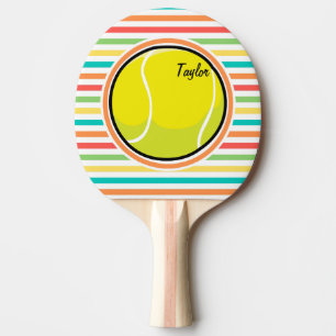Pala De Ping Pong Pelota de tenis; franjas de arco iris brillantes