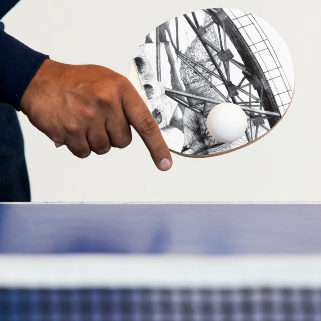 Pala De Ping Pong Pencilra de la antigua pasarela Monocromo (in situ)