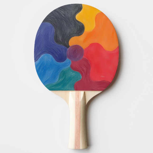 Pala De Ping Pong Pensamientos Artísticos (Anverso)
