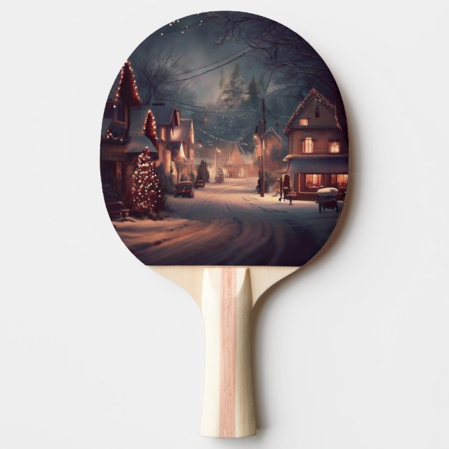 Pala De Ping Pong Pequeña ciudad de los navidades (3) (Anverso)