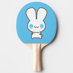 Pala De Ping Pong Pequeño conejito lindo feliz BunBun