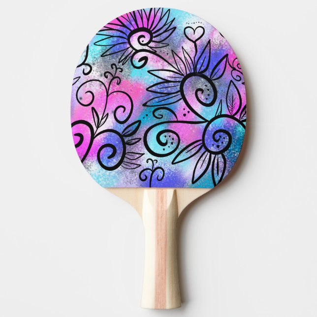 Pala De Ping Pong Pequeño pájaro gracioso (Anverso)