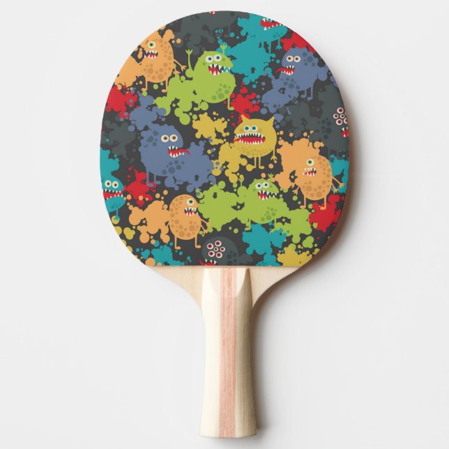 Pala De Ping Pong Pequeños monstruos graciosos (Anverso)