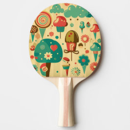 Pala De Ping Pong Pequeños niños de diseño retro-tradicional Ping Po