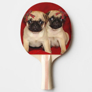 Pala De Ping Pong Perritos del barro amasado del navidad
