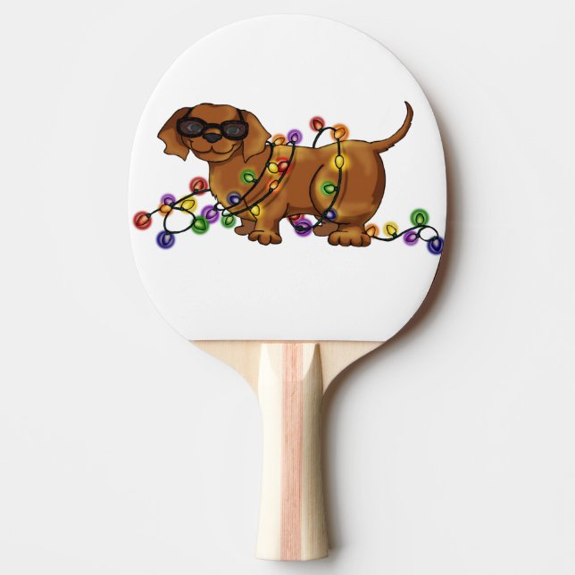 Pala De Ping Pong Perro brillante (Anverso)