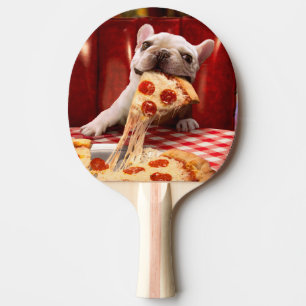 Pala De Ping Pong Perro comiendo pizza Slice