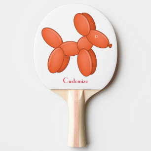 Pala De Ping Pong Perro con globo cúbico Thunder_Cove